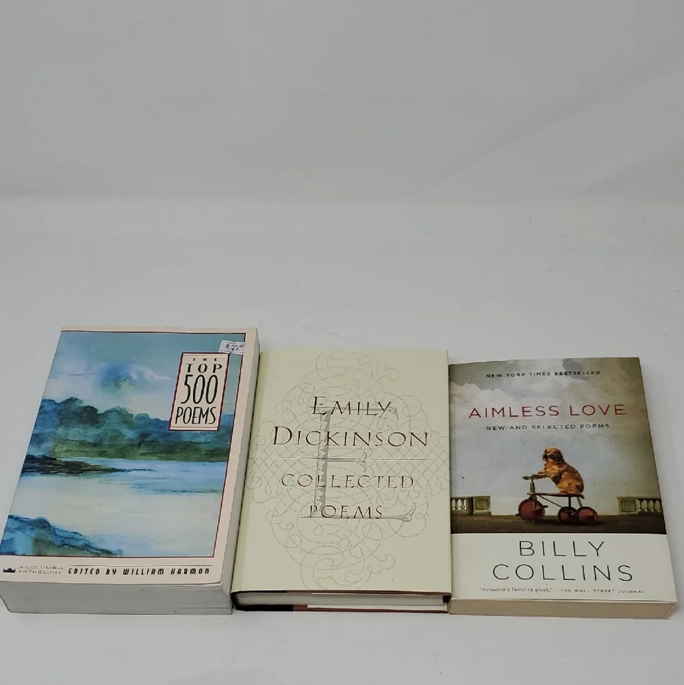 Emily Dickinson Collected Poems Book, Billy Collins, William Harmon Book Bundle